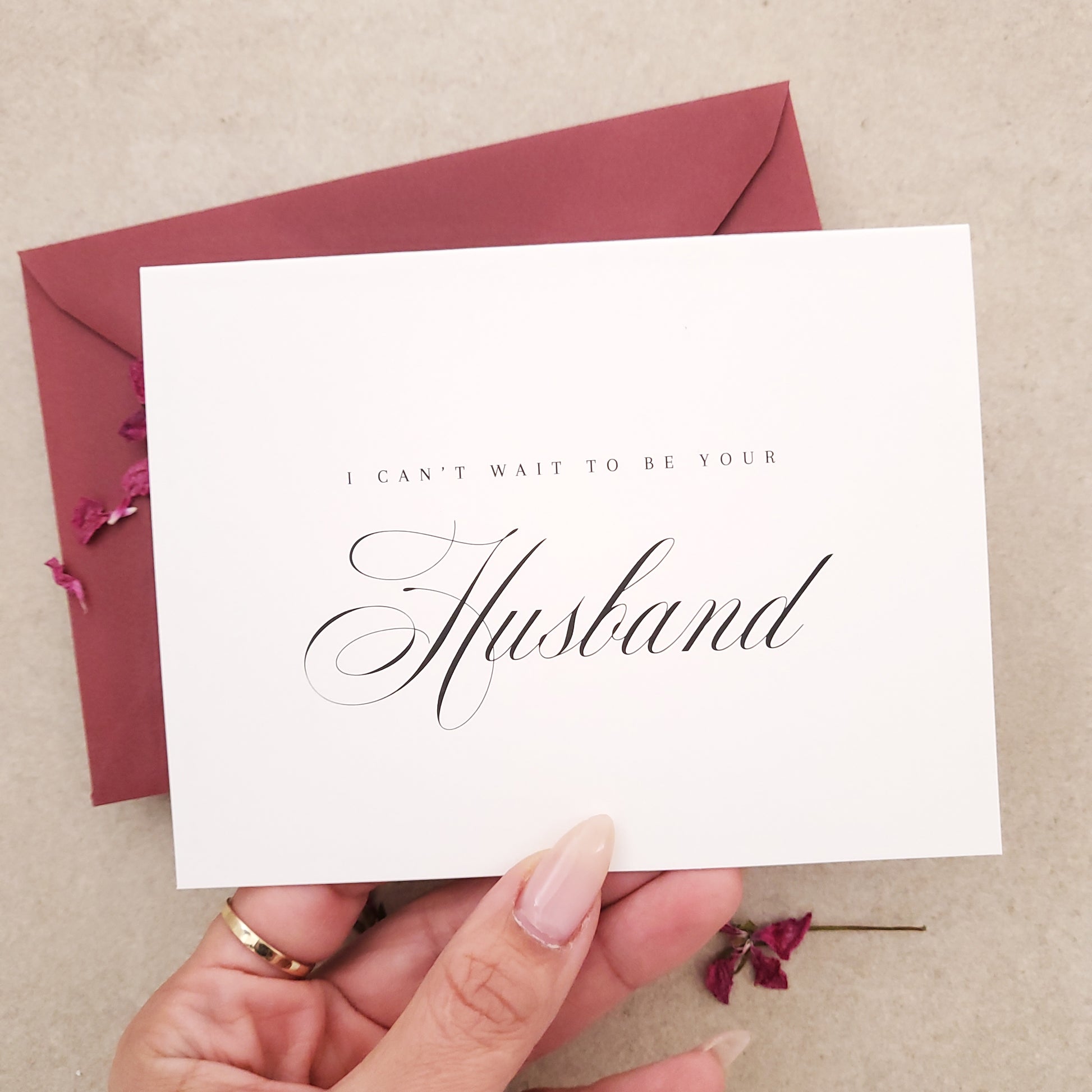 I can't wait to be your husband wedding day note cards - XOXOKristen