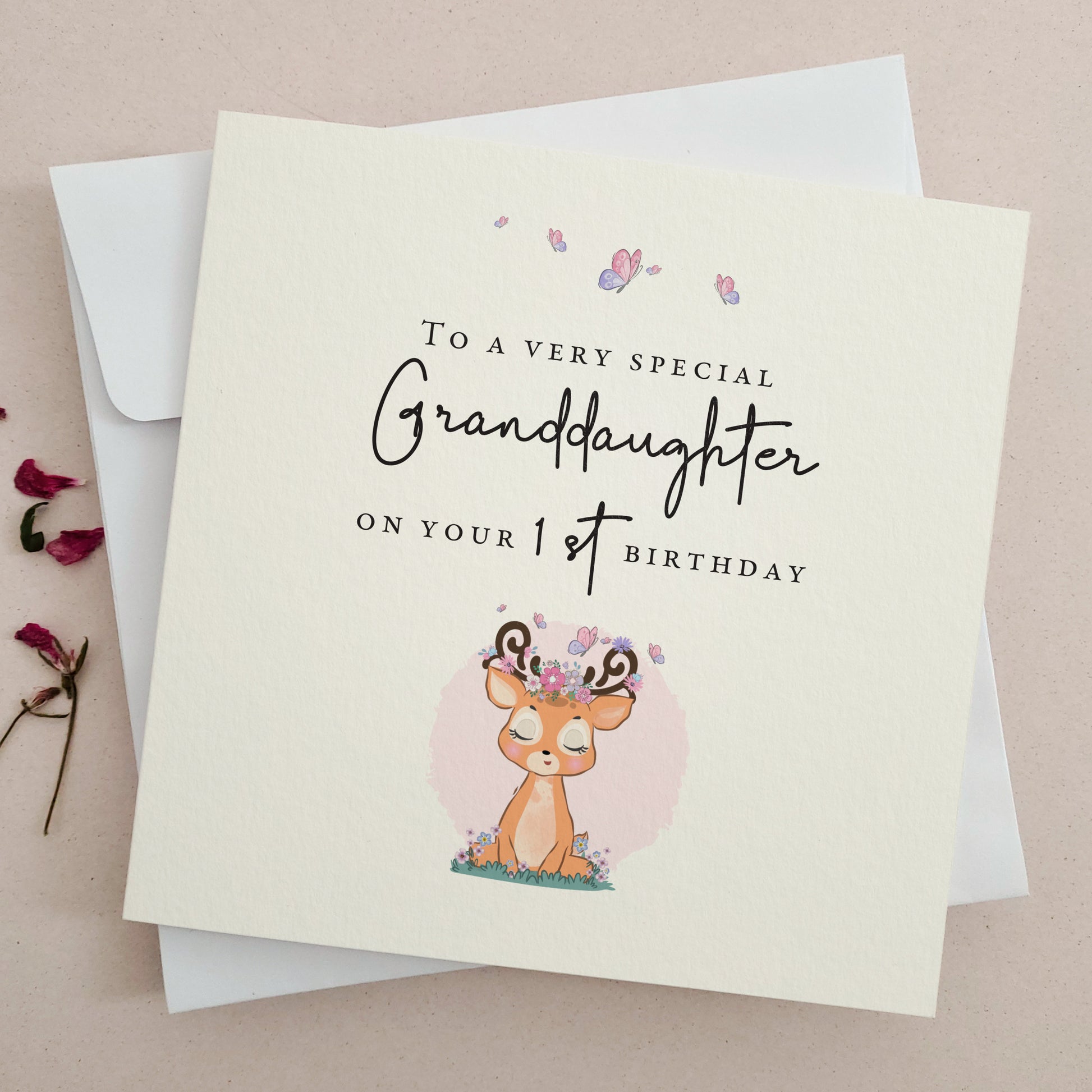 happy first birthday to my granddaughter card - XOXOKristen