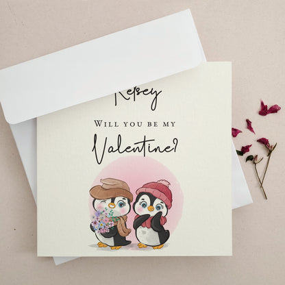 will you be my valentine personalized card - XOXOKristen