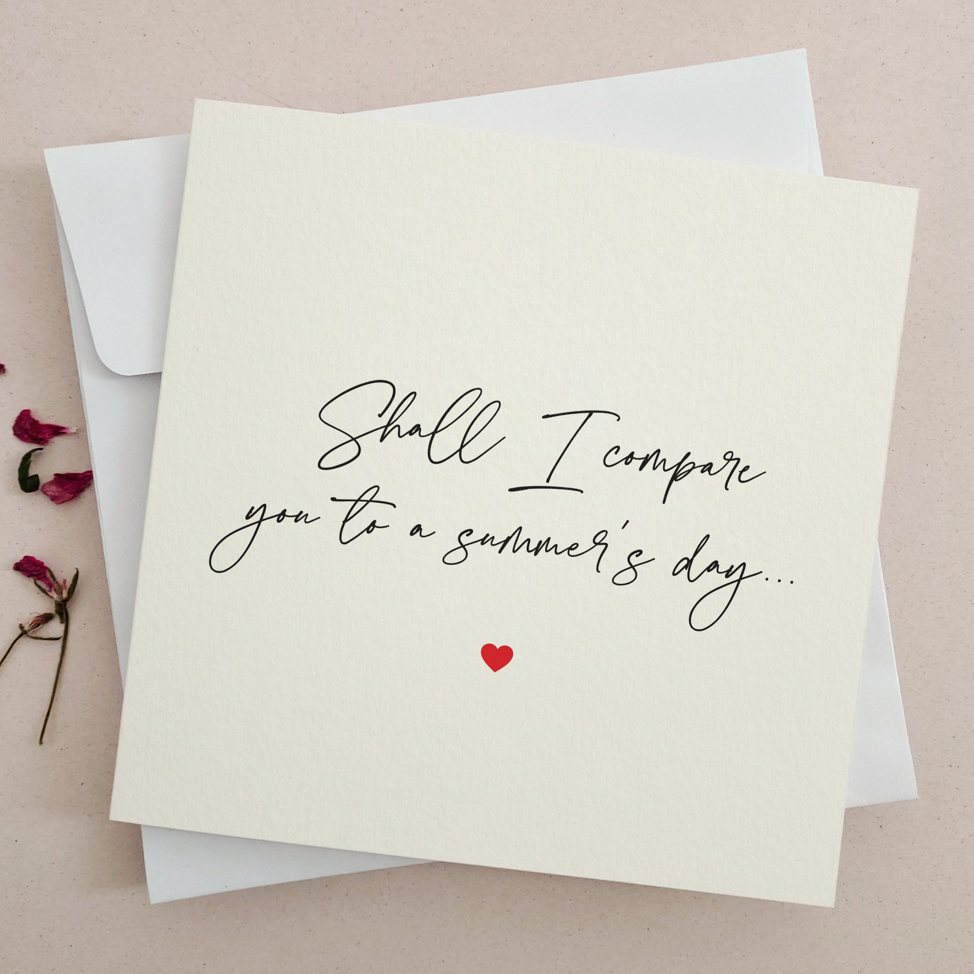 poetic valentines day card personalized with name - XOXOKristen