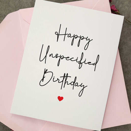 happy unspecified birthday cards - XOXOKristen