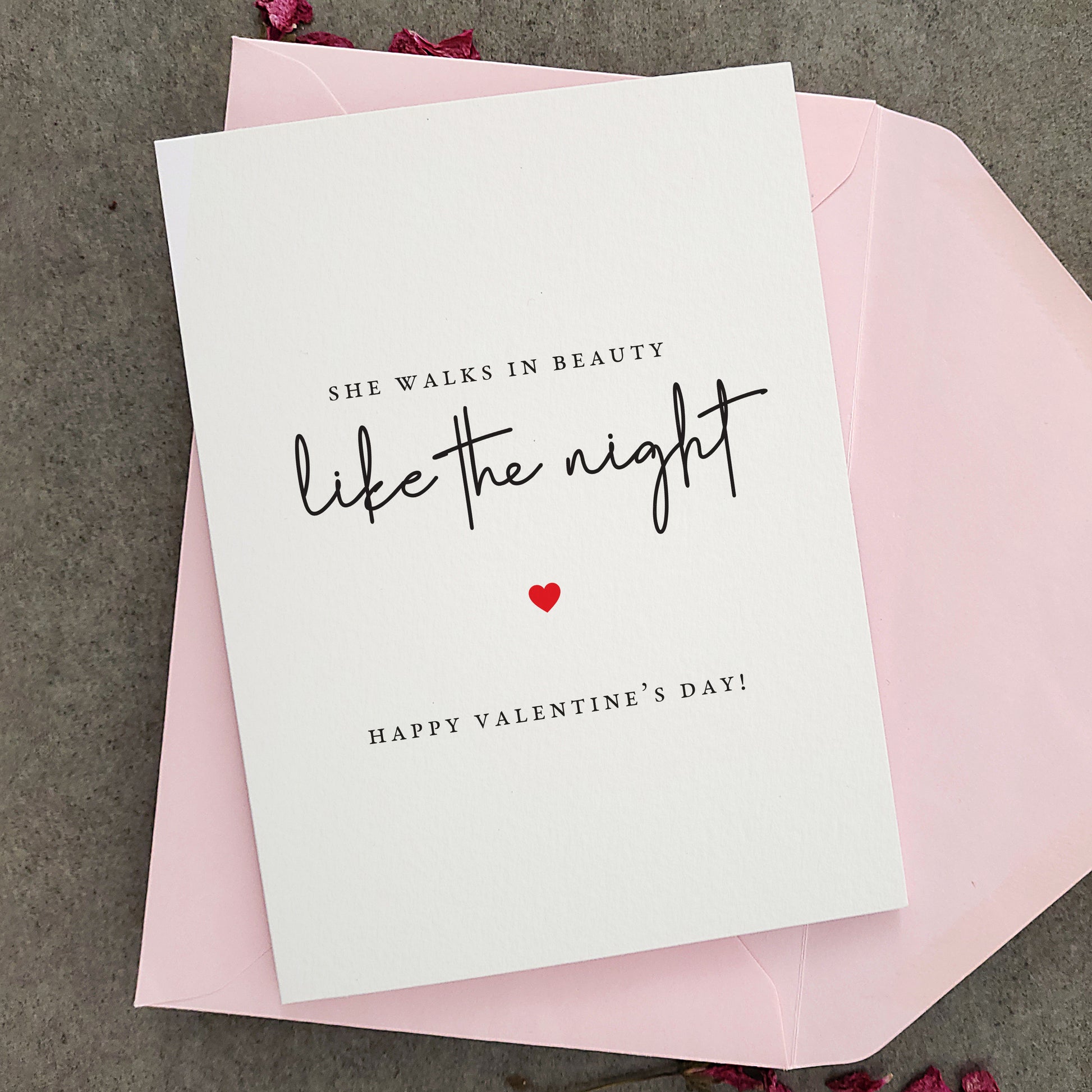 romantic valentines day card - XOXOKristen