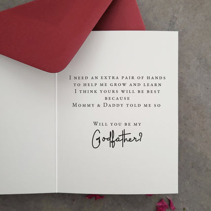 personalized will you be my goftather card - XOXOKristen
