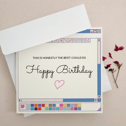 funny happy birthday card - XOXOKristen