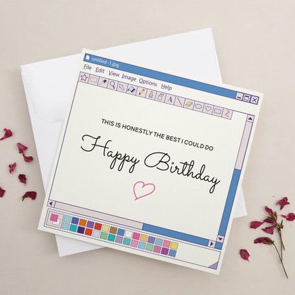 funny happy birthday card - XOXOKristen