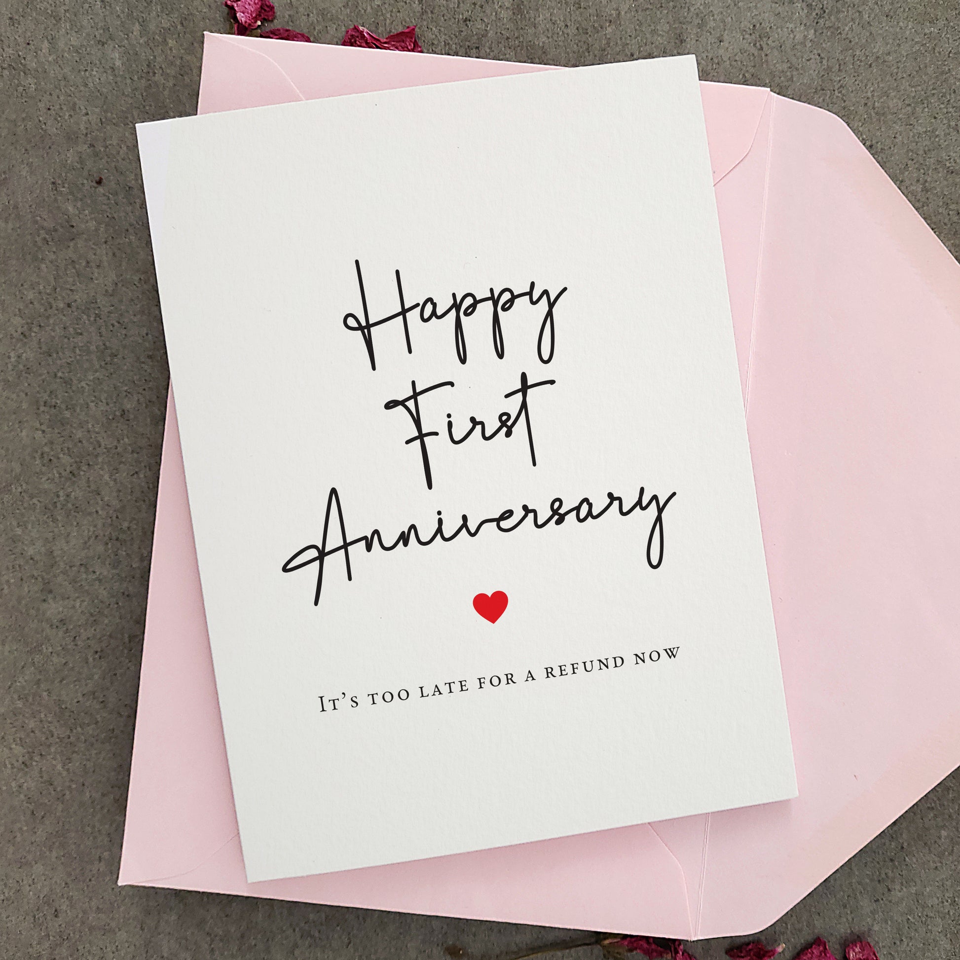 happy first anniversary card - XOXOKristen