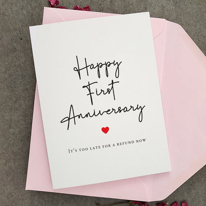 happy first anniversary card - XOXOKristen