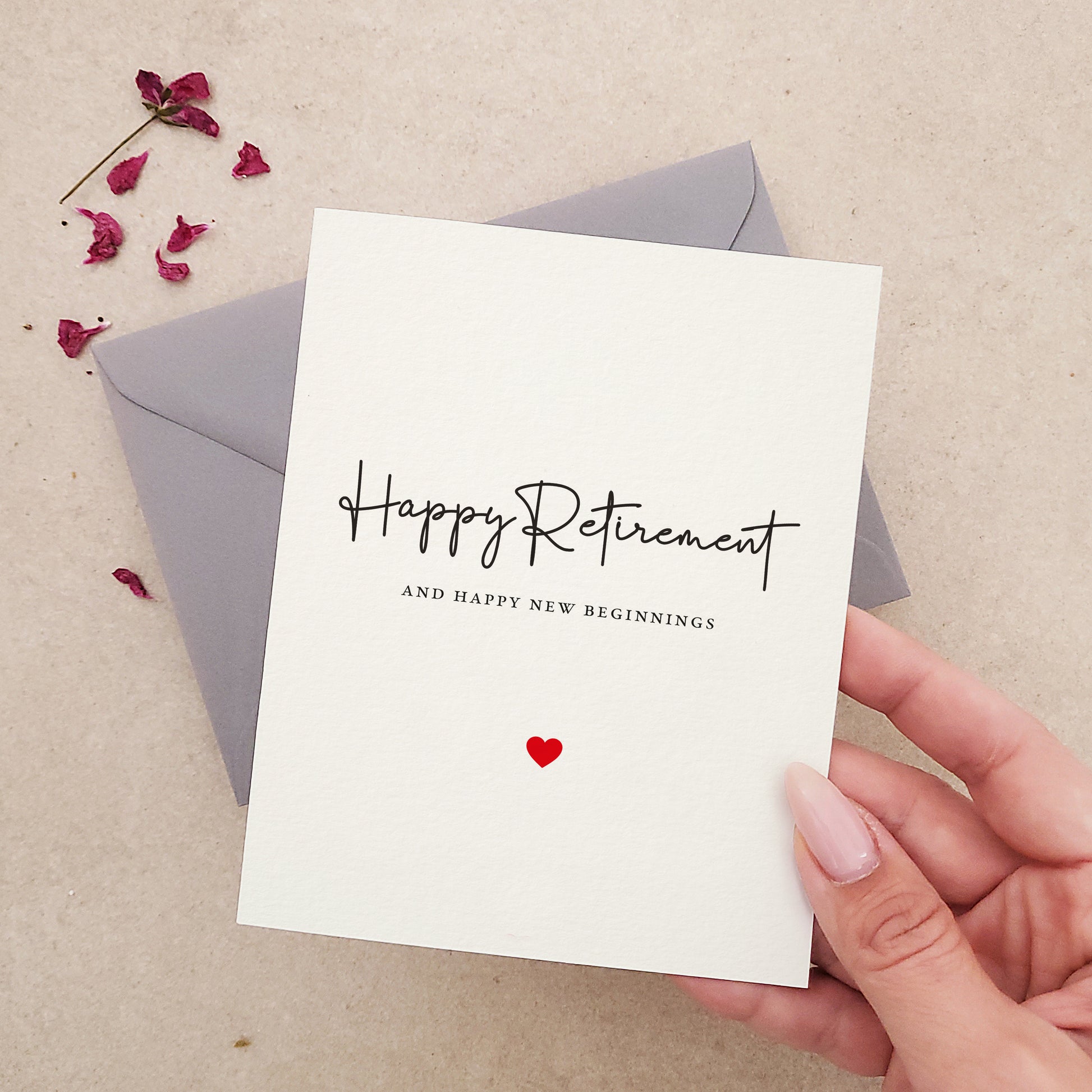 happy retirement and new beginnings greeting card - XOXOKristen