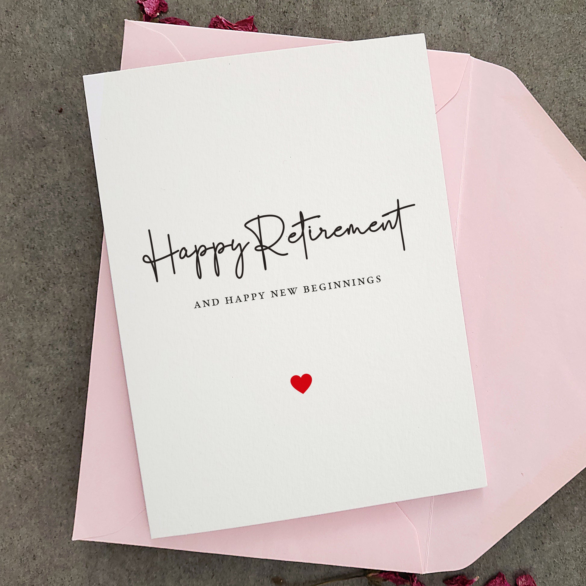 happy retirement and new beginnings greeting card - XOXOKristen