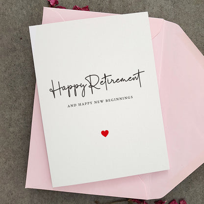 happy retirement and new beginnings greeting card - XOXOKristen