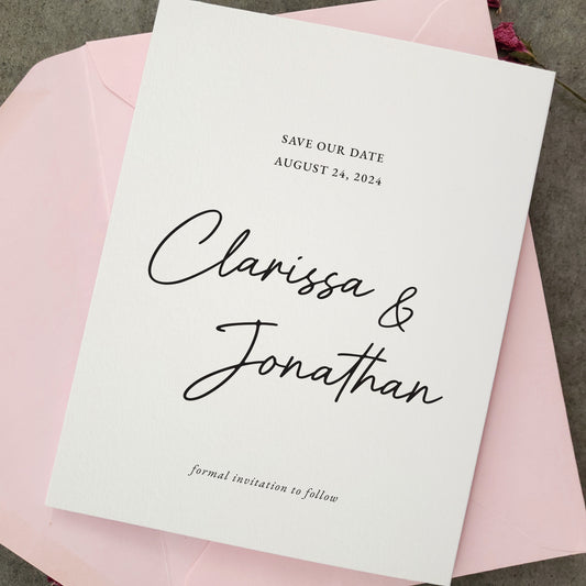 elegant save our date wedding invites  - XOXOKristen