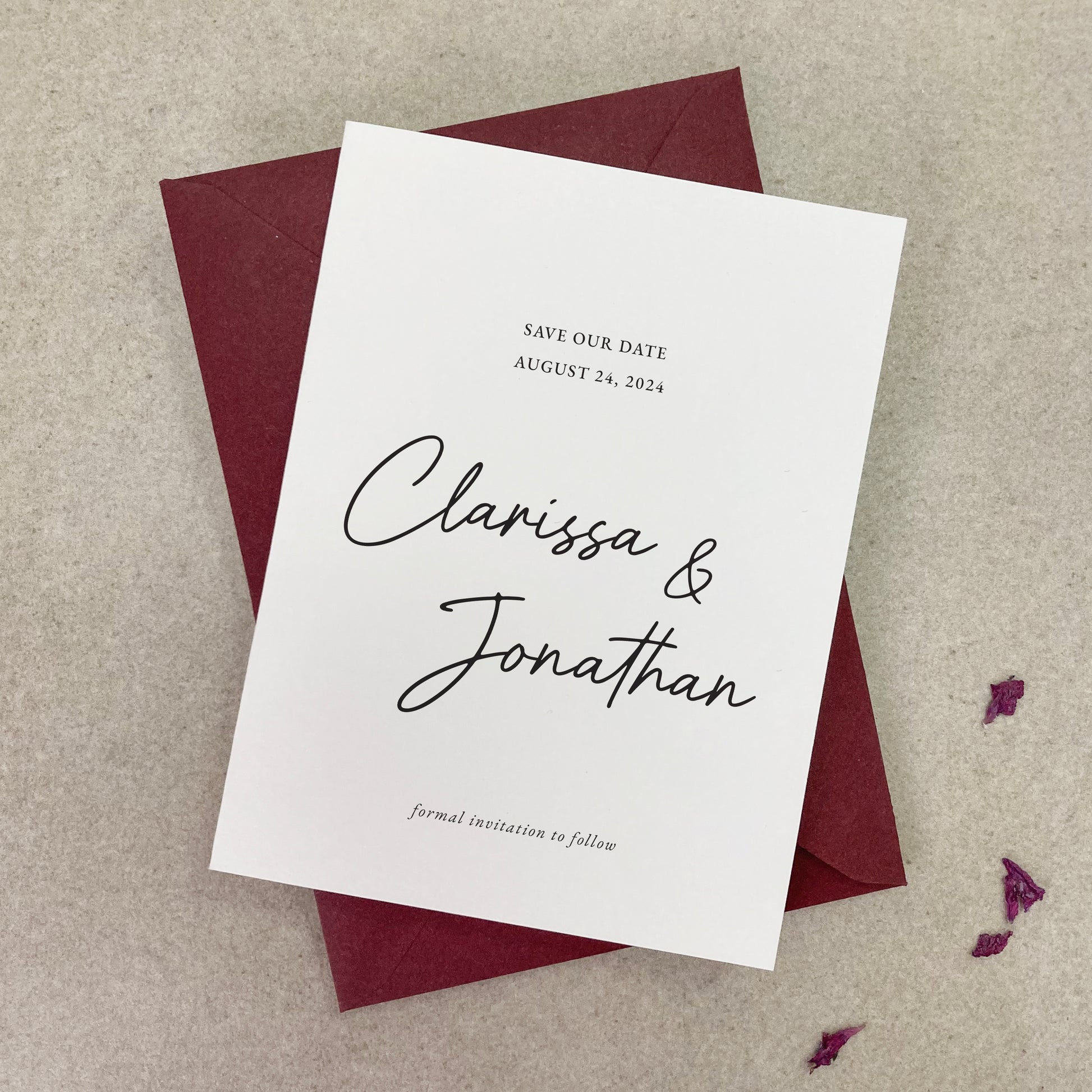 elegant save our date wedding invites  - XOXOKristen