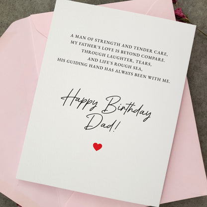 happy birthday dad greeting card - XOXOKristen