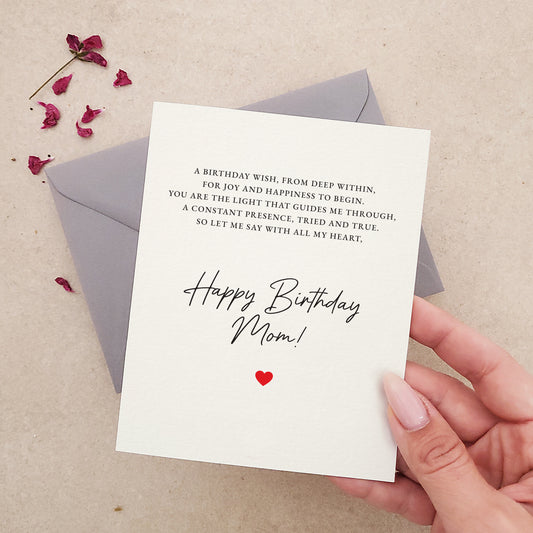 happy birthday mom greeting card - XOXOKristen