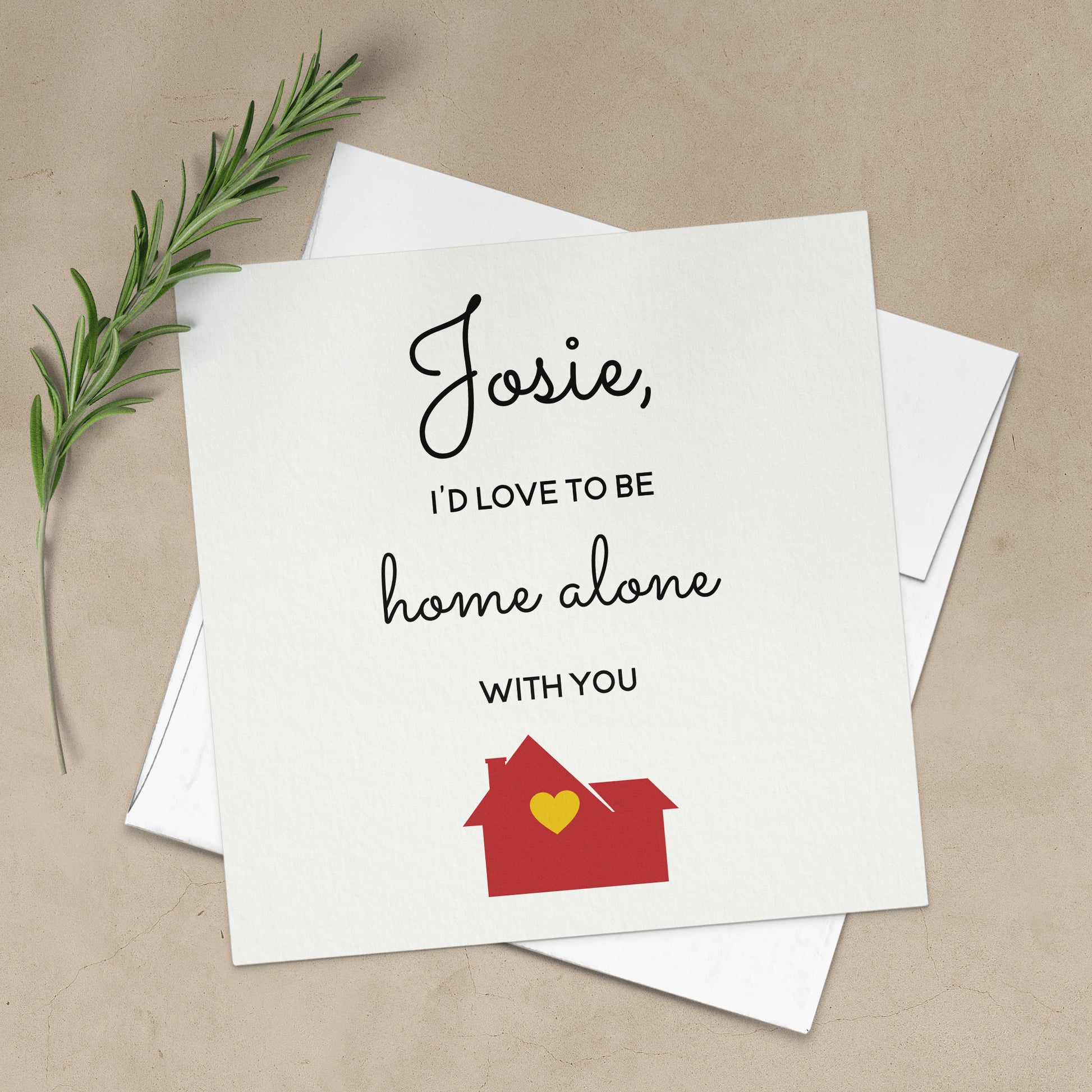 personalized merry christmas card with festive home alone with you design - XOXOKristen