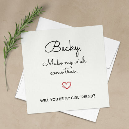 make my wish come true girlfriend proposal christmas card - XOXOKristen