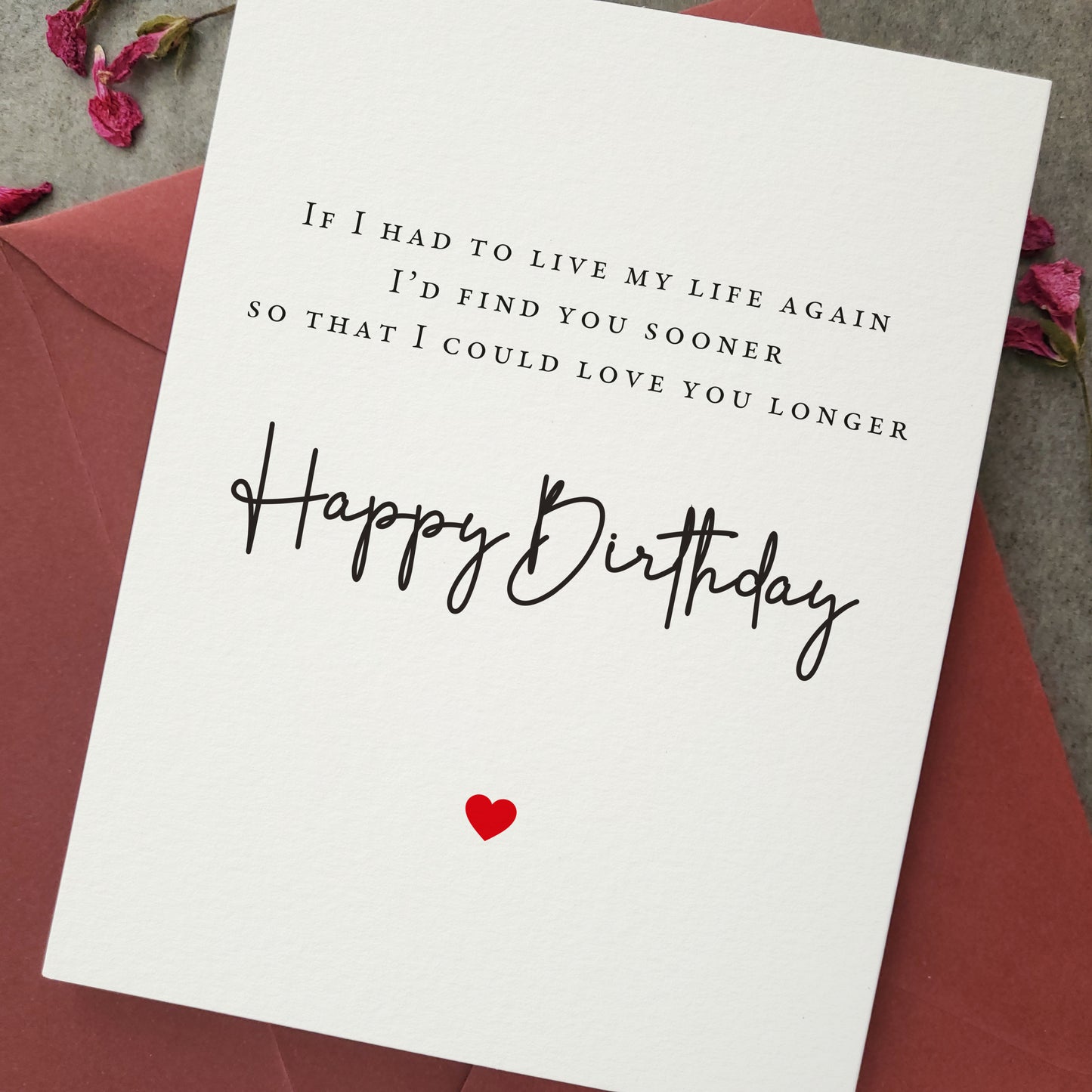 i'd find you sooner happy birthday card for na spouse - XOXOKristen