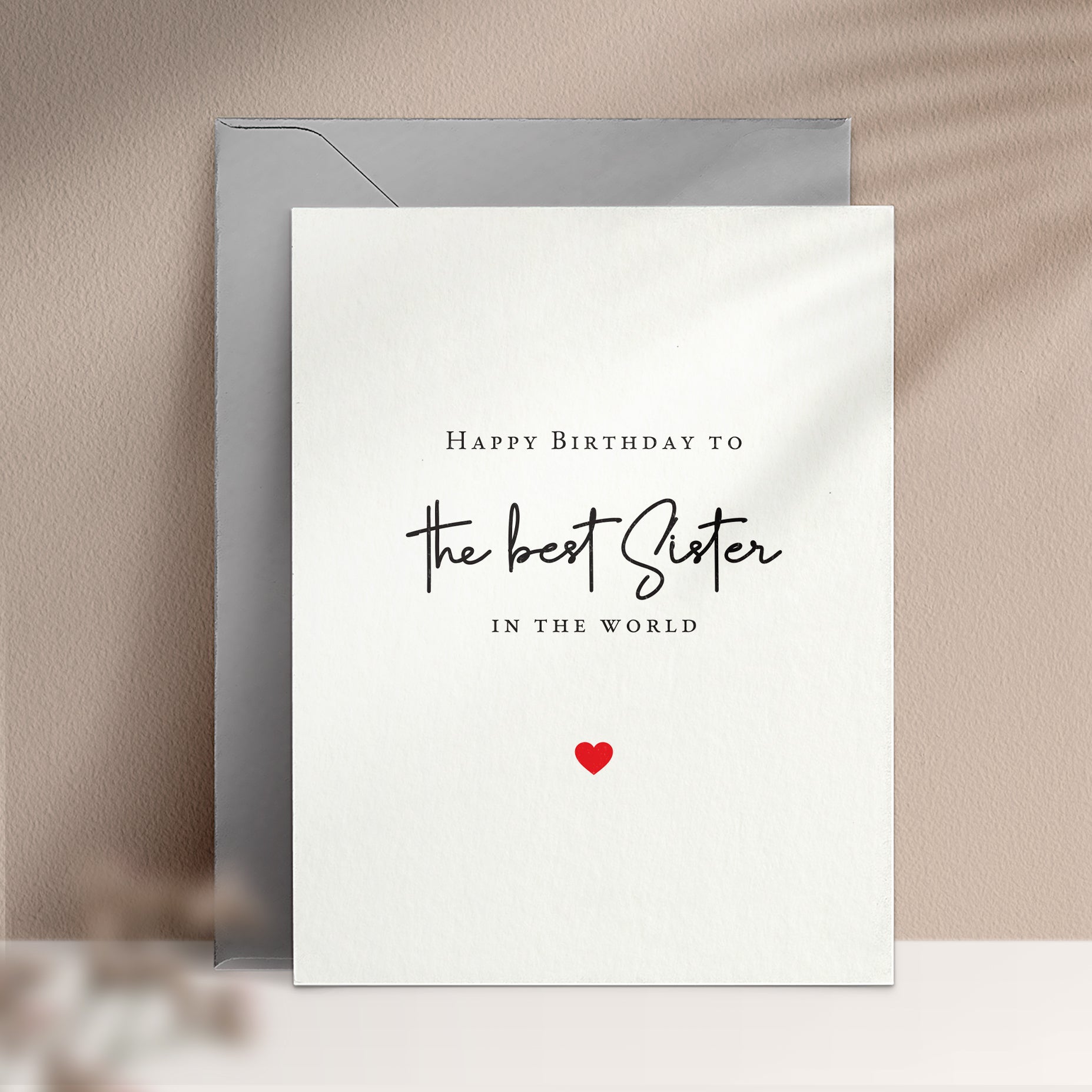 happy birthday to the best sister in the world personalized card - XOXOKristen