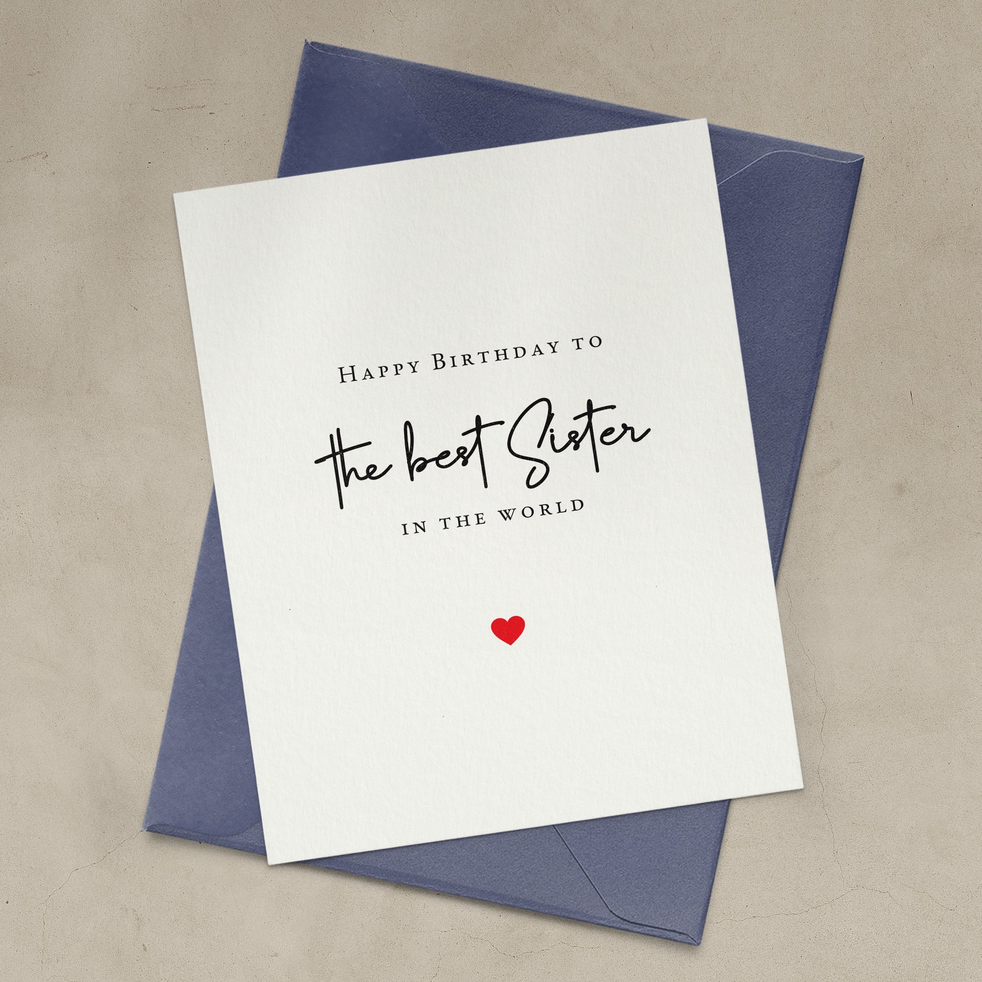 happy birthday to the best sister in the world personalized card - XOXOKristen