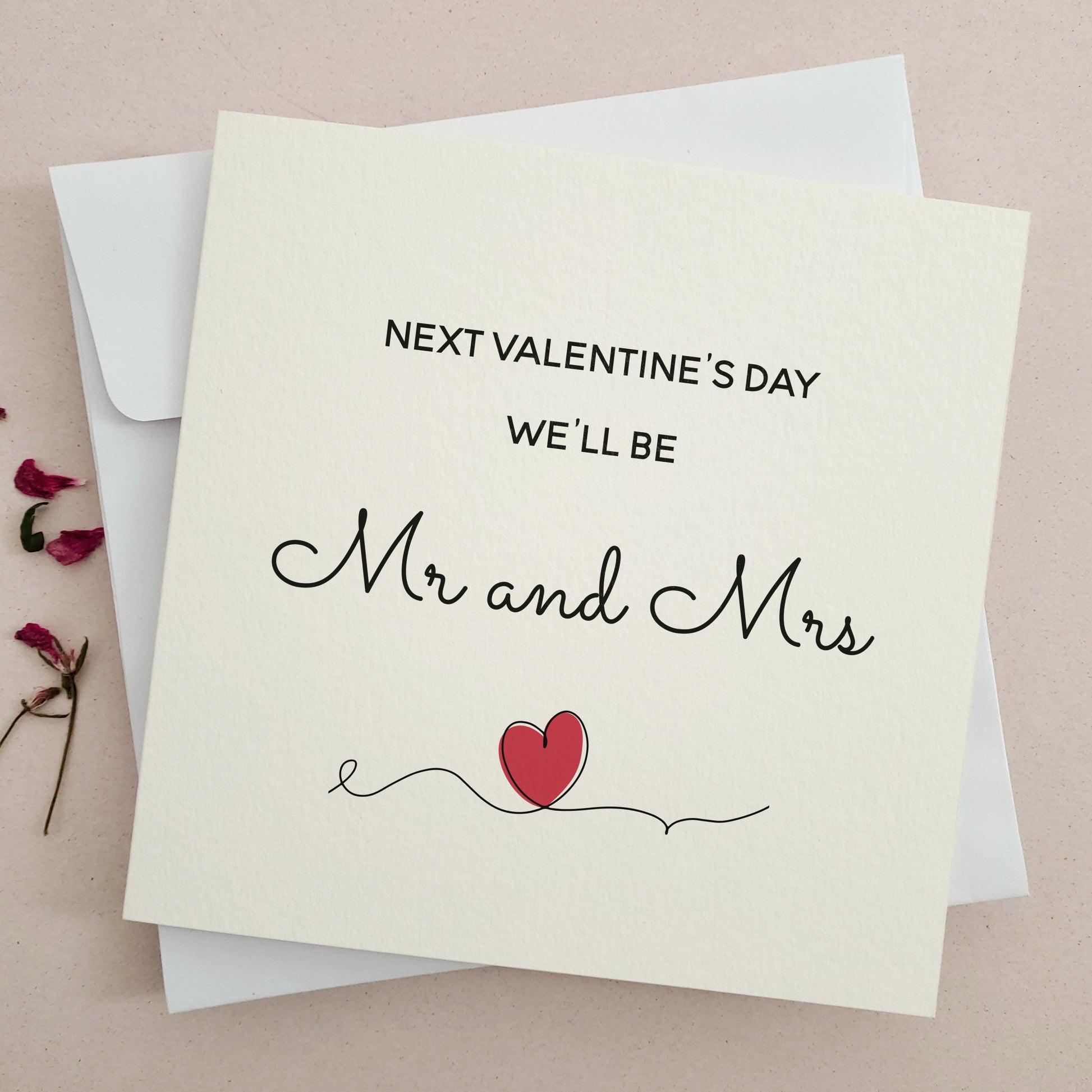 future mr and mrs valentines day card - XOXOKristen