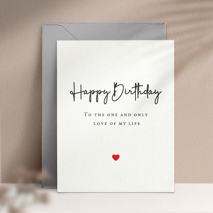 happy birthday to the love of my life card - XOXOKristen