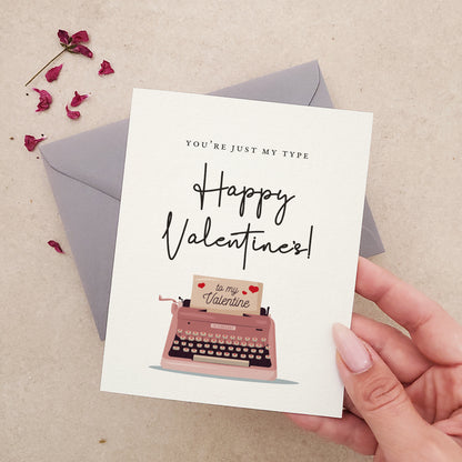your just my type valentines day card - XOXOKristen