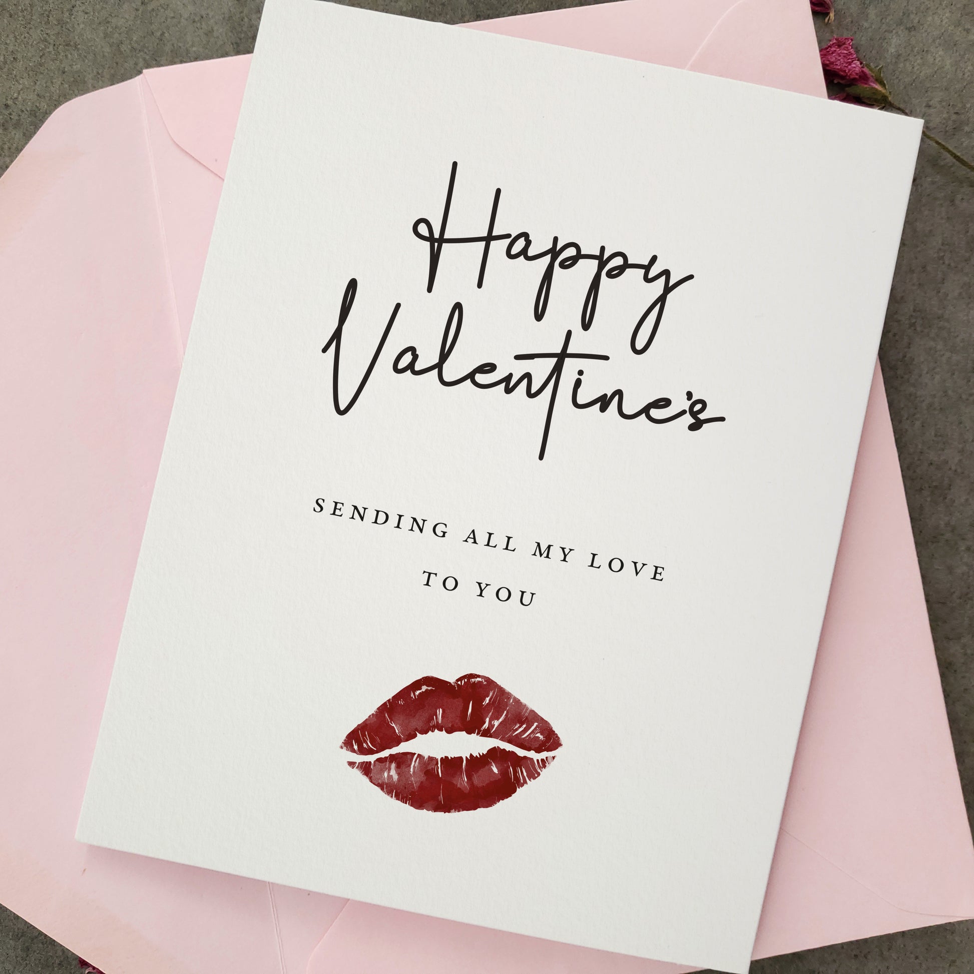 long distance happy valentines day card - XOXOKristen