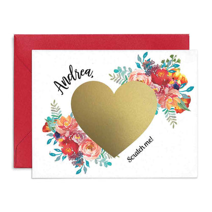  Personalized Boho Will you be my Bridesmaid Scratch off Card - XOXOKristen