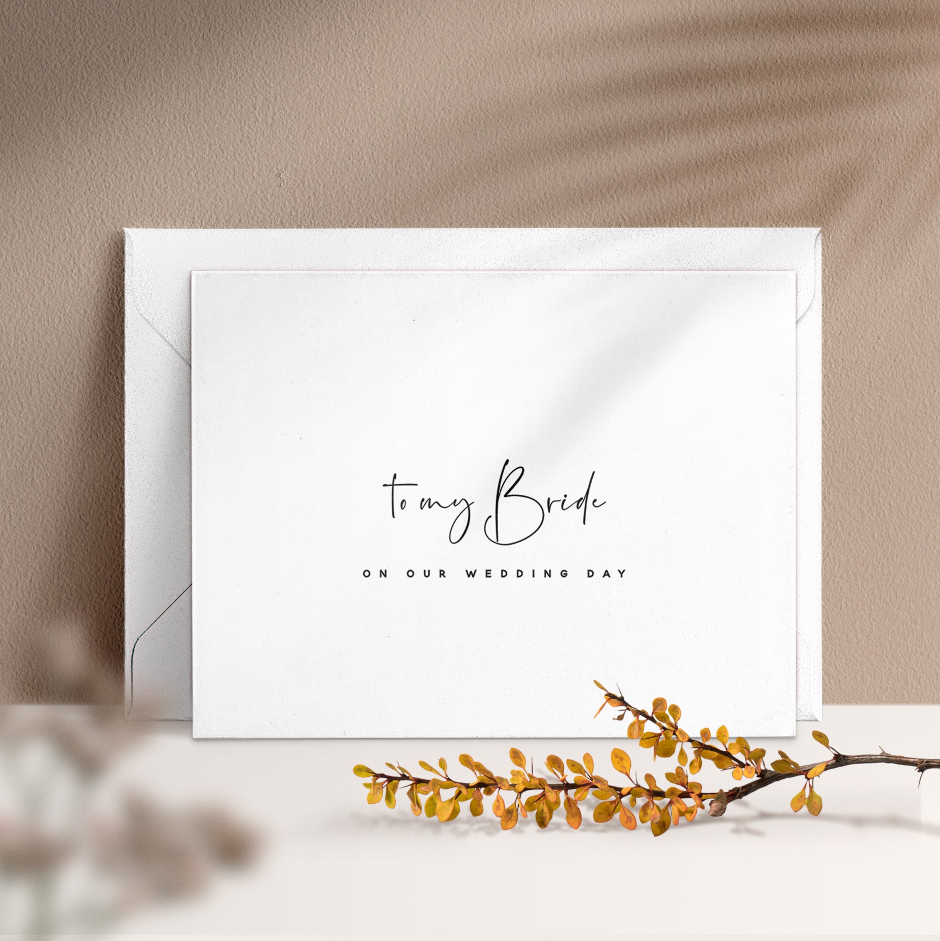 to my bride on our wedding day - XOXOKristen 