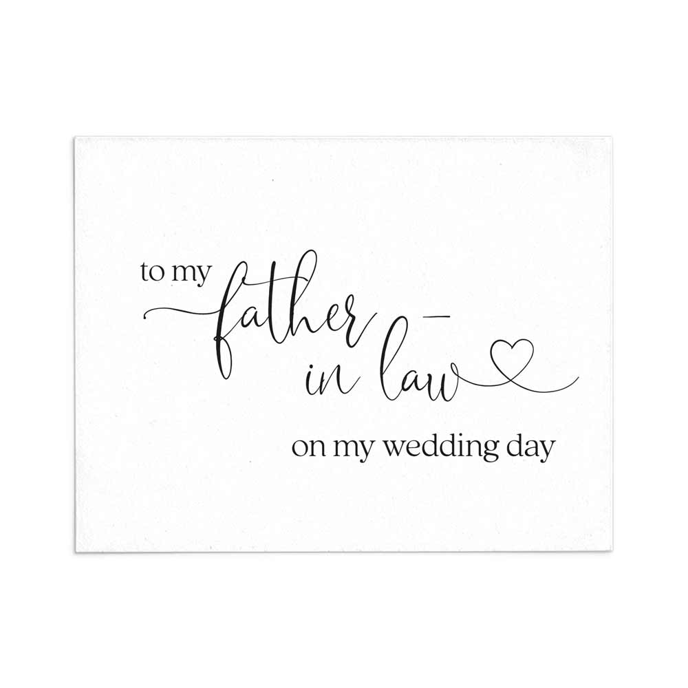 wedding note card to my father on my wedding day with love symbol - xoxokristen