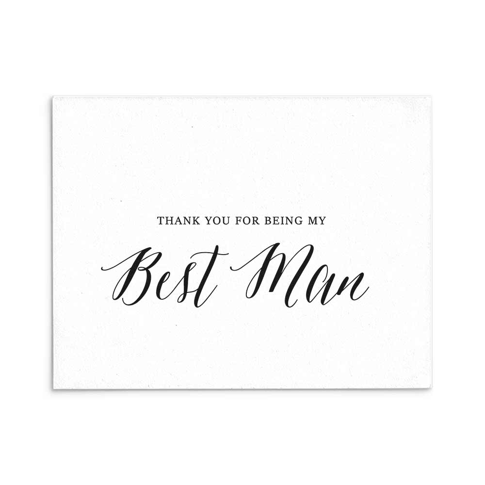 Thank you for being my best man wedding card for thank you gifts or wedding favors - XOXOKristen