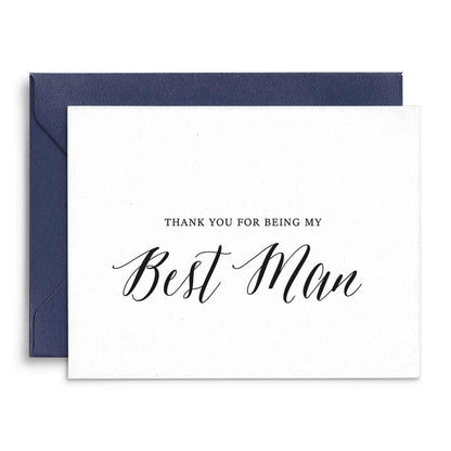 Thank you for being my best man wedding note card - xoxokristen