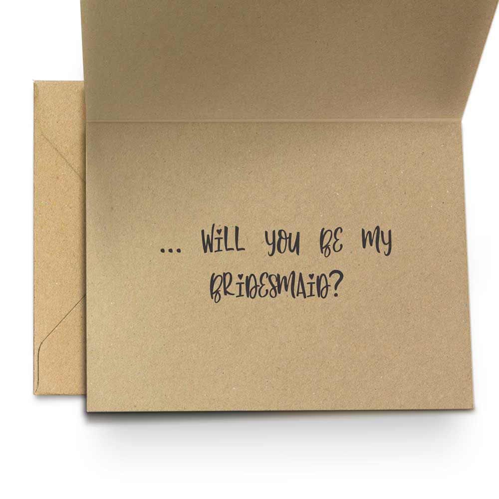 Rustic style "Soon you'll be my sister" bridesmaid proposal card - XOXOKristen