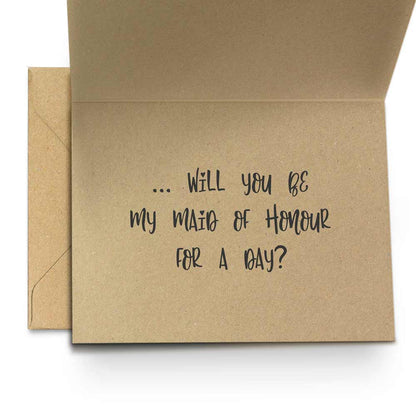 Personalized You will be my cousin forever bridesmaid rustic styled proposal card  - XOXOKristen