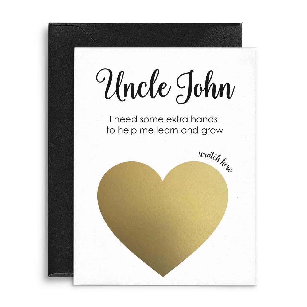 Personalized Will you be mu godfather proposal scratch-off card - XOXOKristen