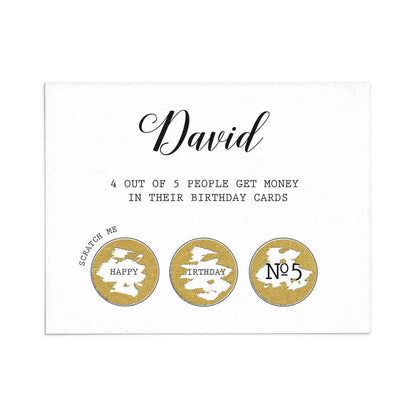Personalized Funny Birthday Scratch off Card for best friend prank - XOXOKristen