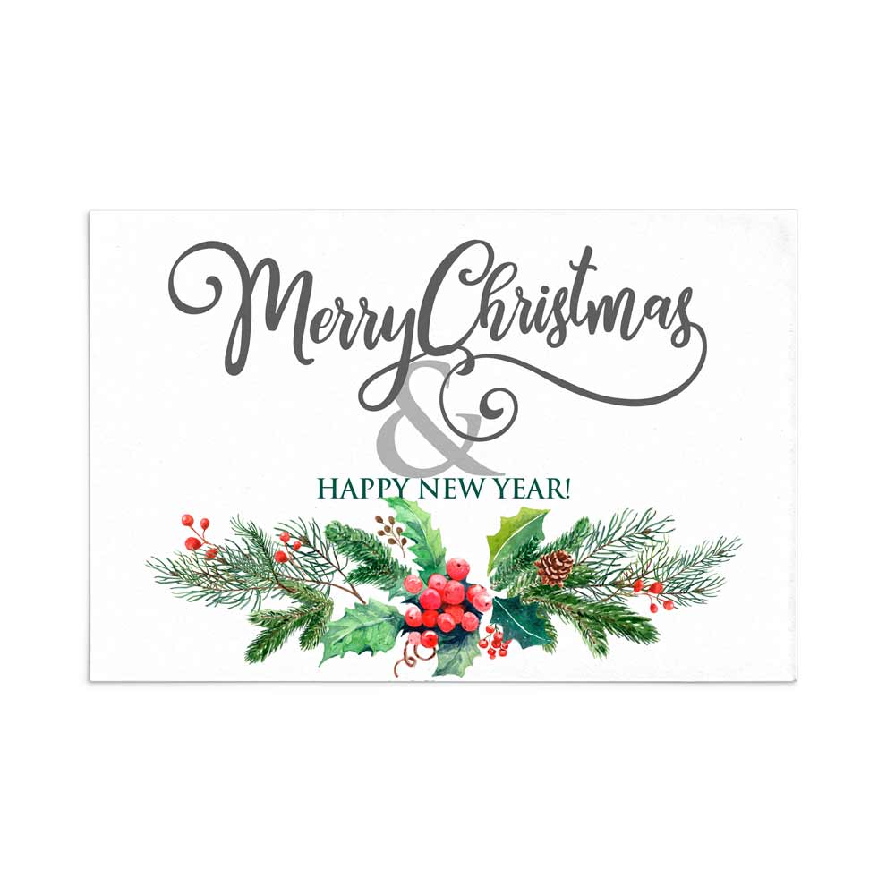 Merry Christmas & Happy New Year Greeting card - XOXOKristen