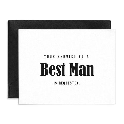 your service as a best man is requested proposal card - xoxokristen