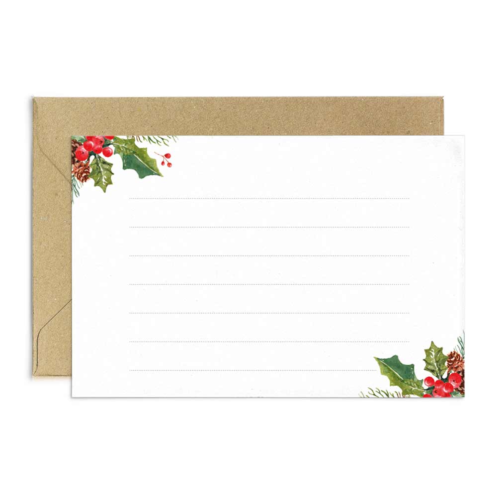 Custom Merry Christmas & Happy New Year greeting card with family photo collage - XOXOKristen