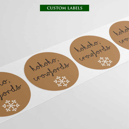 Set of 6 cute snowman holiday cards to decorate your Christmas presents - XOXOKristen