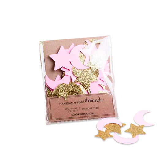 Pink Twinkle Twinkle Little Star Confetti