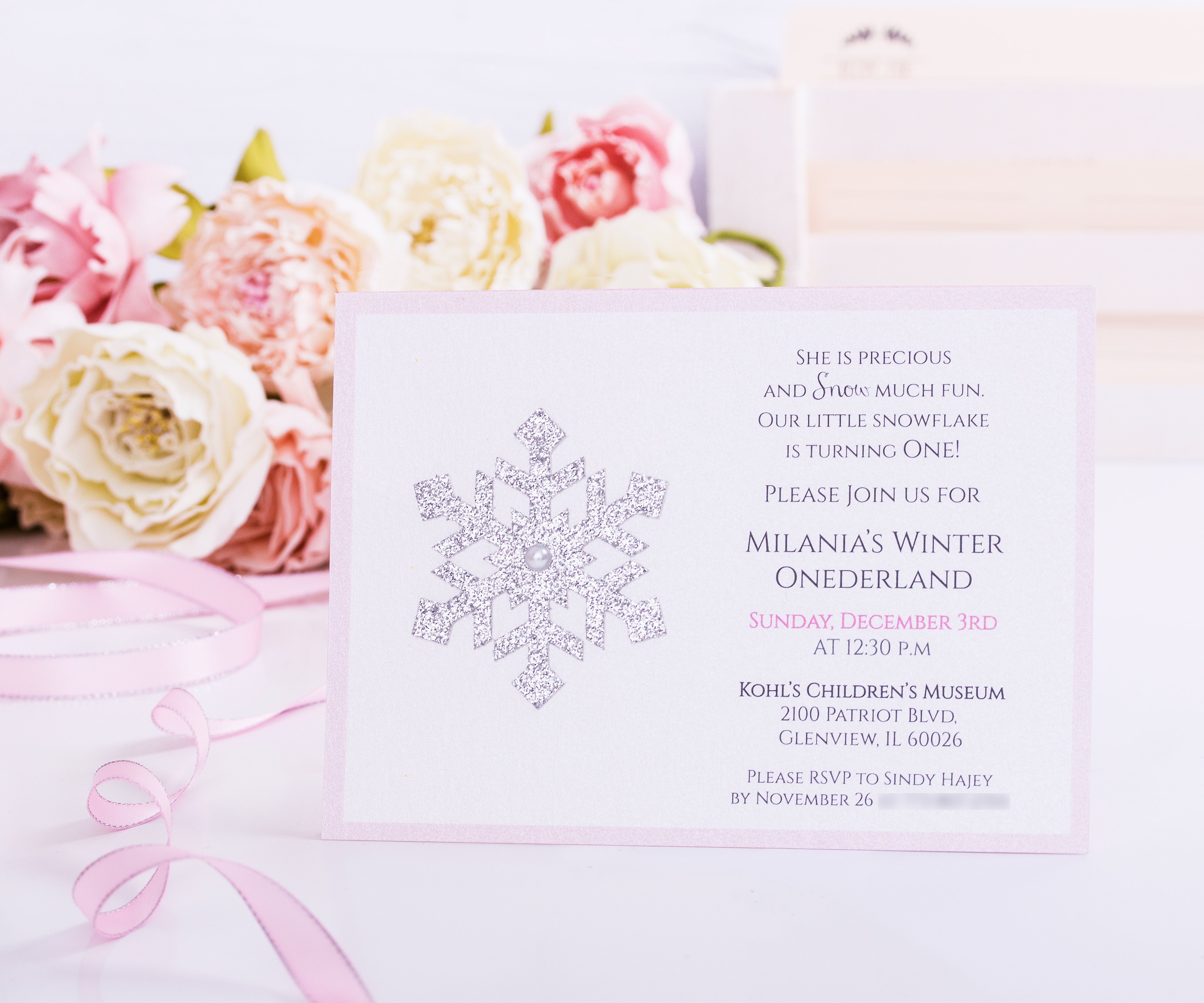 Winter Wonderland Birthday Invitation 
