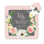 Blush and Grey Floral Wreath Puzzle - XOXOKristen
