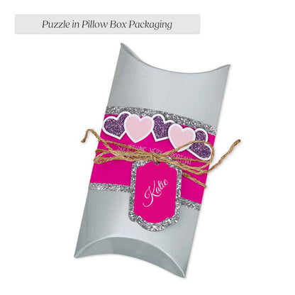 Personalized pillow box puzzle packaging - XOXOKristen