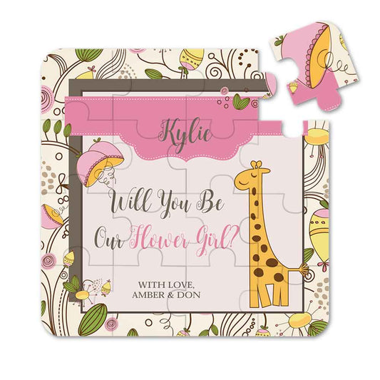 Will you be our floral girl puzzle proposal with cute drawings -  XOXOKristen