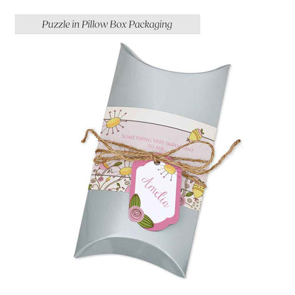 Personalized pillow box puzzle packaging - XOXOKristen