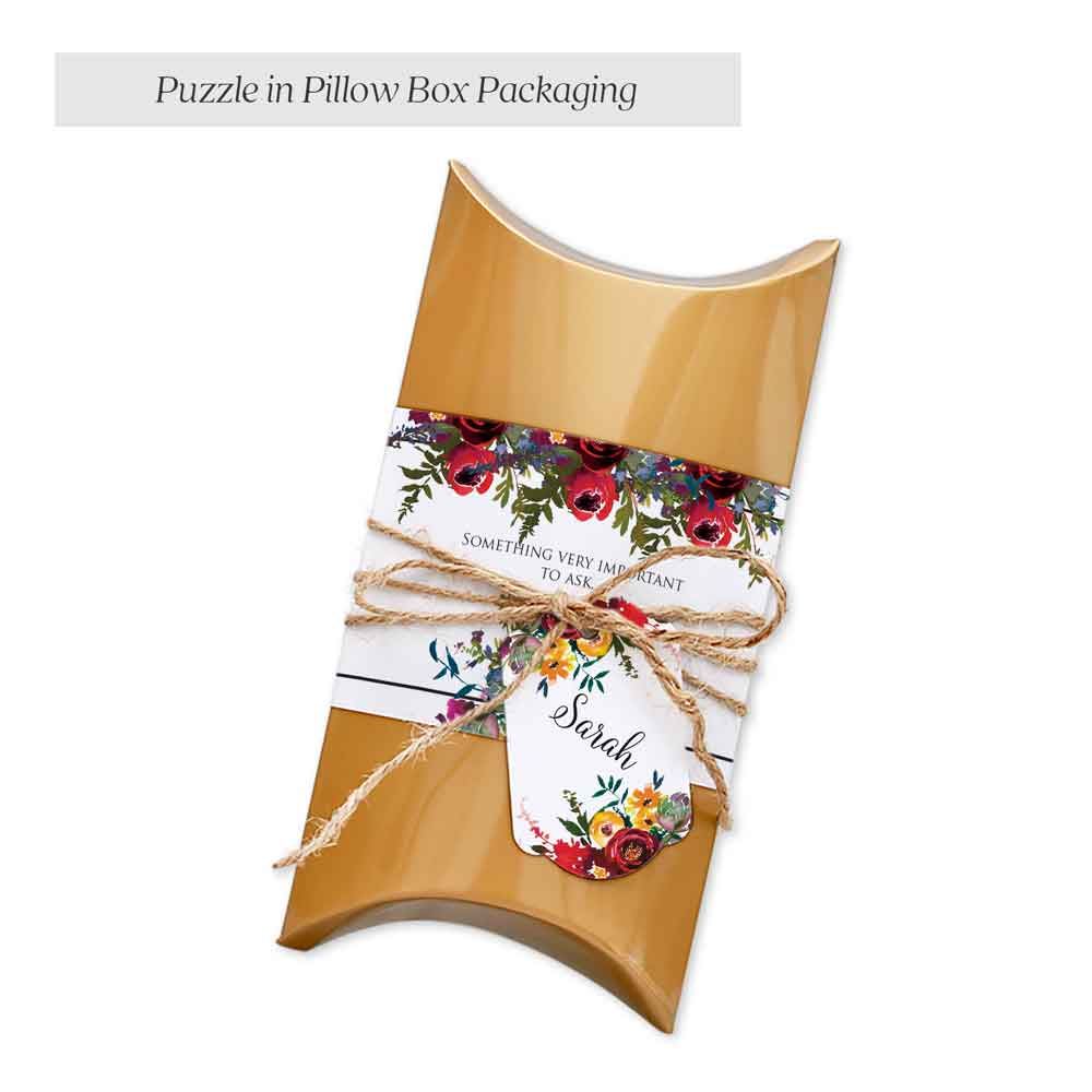 Personalized pillow box puzzle packaging - XOXOKristen