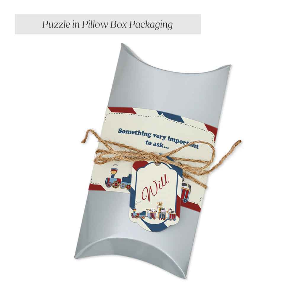 Personalized pillow box puzzle packaging - XOXOKristen