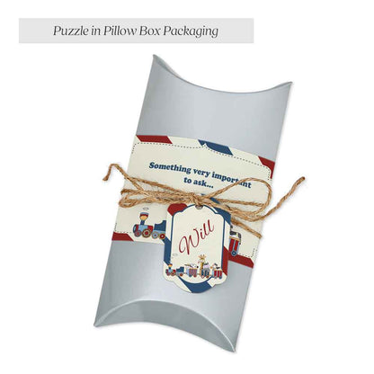 Personalized pillow box puzzle packaging - XOXOKristen
