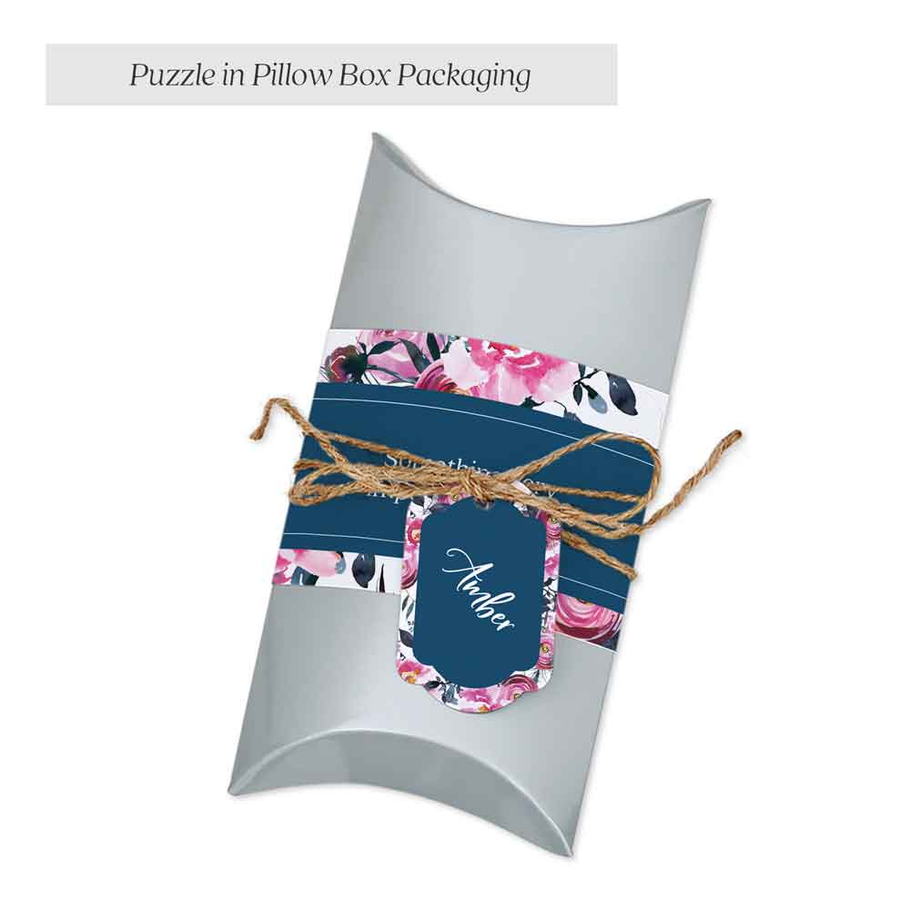 Personalized pillow box puzzle packaging - XOXOKristen